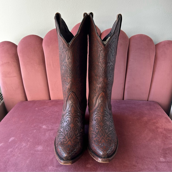 Ariat Brown Western Boots - Picture 2 of 9